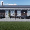 Benelux Veranda  9,90 mt x  3,80 mt – Cream – Glass - inclusief montage - Afbeelding 3