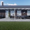 Benelux Veranda  9,10 mt x  3,70 mt – Cream – Helder Polycarbonate - Afbeelding 3