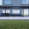 Benelux Veranda  10,90 mt x  3,80 mt – Zwart – Opal Polycarbonate - inclusief montage - Afbeelding 2