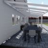 Benelux Veranda  10,10 mt x  3,30 mt – Cream – Helder Polycarbonate - inclusief montage - Afbeelding 2