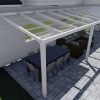 Benelux Veranda  10,10 mt x  3,30 mt – Cream – Helder Polycarbonate - inclusief montage