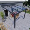 Benelux Veranda  3,06 mt x 4,00 mt – Matt Anthracite – Glass