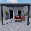 Benelux Veranda  3,06 mt x  3,60 mt – Anthracite – Opal Polycarbonate - Afbeelding 3