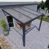 Benelux Veranda  3,06 mt x  3,60 mt – Anthracite – Opal Polycarbonate