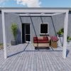 Benelux Veranda  3,06 mt x 4,00 mt – Cream – Helder Polycarbonate - Afbeelding 3