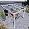 Benelux Veranda  3,06 mt x 4,00 mt – Cream – Helder Polycarbonate