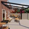 Benelux Veranda  3,20 mt x  3,10 mt – Anthracite – Helder Polycarbonate - inclusief montage - Afbeelding 2