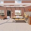 Benelux Veranda  3,80 mt x  3,80 mt – Cream – Glass - inclusief montage - Afbeelding 3