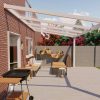 Benelux Veranda  3,80 mt x  3,80 mt – Cream – Glass - inclusief montage - Afbeelding 2