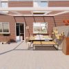 Benelux Veranda  3,20 mt x  3 mt – Cream – Helder Polycarbonate - inclusief montage - Afbeelding 3