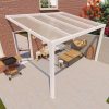 Benelux Veranda  3,60 mt x  2,90 mt – Cream – Opal Polycarbonate - inclusief montage