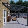 Benelux Veranda  4,90 mt x  3,50 mt – Zwart – Glass - inclusief montage - Afbeelding 2