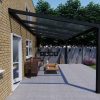 Benelux Veranda  5 mt x  4 mt – Zwart – Opal Polycarbonate - inclusief montage - Afbeelding 2