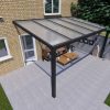 Benelux Veranda  5 mt x  4 mt – Zwart – Opal Polycarbonate - inclusief montage - Afbeelding 3
