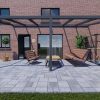 Benelux Veranda  5,40 mt x  3,70 mt – Zwart – Glass - inclusief montage