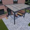 Benelux Veranda  6,06 mt x 4,00 mt – Zwart – Opal Polycarbonate