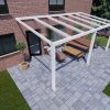 Benelux Veranda  6,06 mt x  3,60 mt – Cream – Helder Polycarbonate