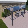 Benelux Veranda  6,30 mt x  3,10 mt – Anthracite – Glass - inclusief montage