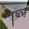 Benelux Veranda  6,50 mt x  3,50 mt – Zwart – Opal Polycarbonate - inclusief montage - Afbeelding 3