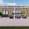 Benelux Veranda  6,60 mt x  2,50 mt – Cream – Glass - inclusief montage - Afbeelding 3