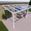 Benelux Veranda  6,60 mt x  2,50 mt – Cream – Glass - inclusief montage