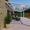 Benelux Veranda  6,40 mt x  2,90 mt – Cream – Opal Polycarbonate - inclusief montage - Afbeelding 2