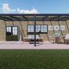 Benelux Veranda  8 mt x  2,90 mt – Zwart – Glass - inclusief montage