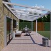 Benelux Veranda  7,50 mt x  2,80 mt – Cream – Glass - inclusief montage - Afbeelding 2